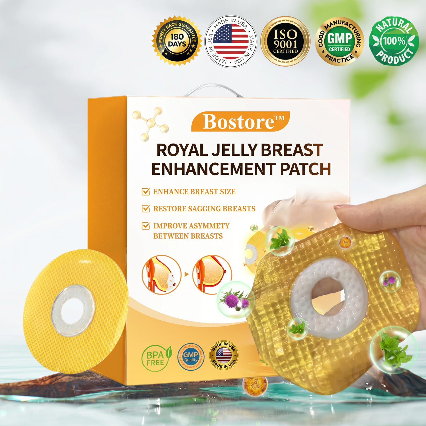 Only 10 boxes left! 🎁 【Goddess Essentials】Bostore Royal Jelly Breast Enhancement Patch — Enjoy an exclusive 30% OFF today! 4–6 boxes are recommended for the best shaping & firming results. Last chance before the sale ends — don’t miss out! 💖