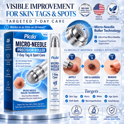𝐏i𝐜𝐝o® Advanced Skin Tag & Wart Removal Roller