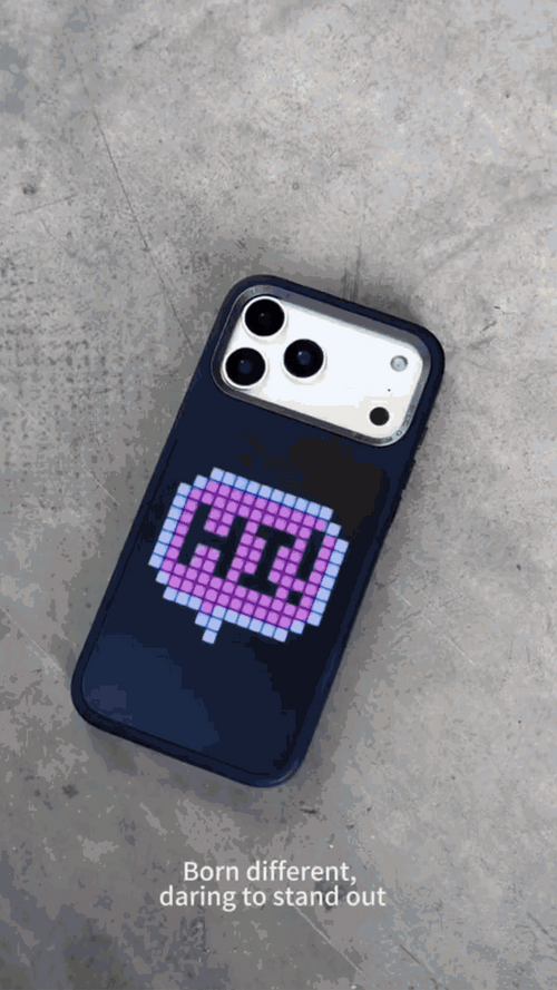 💥Pixel Display LED Phone Case – Custom Dynamic Pixel Art Cover with Music Sync