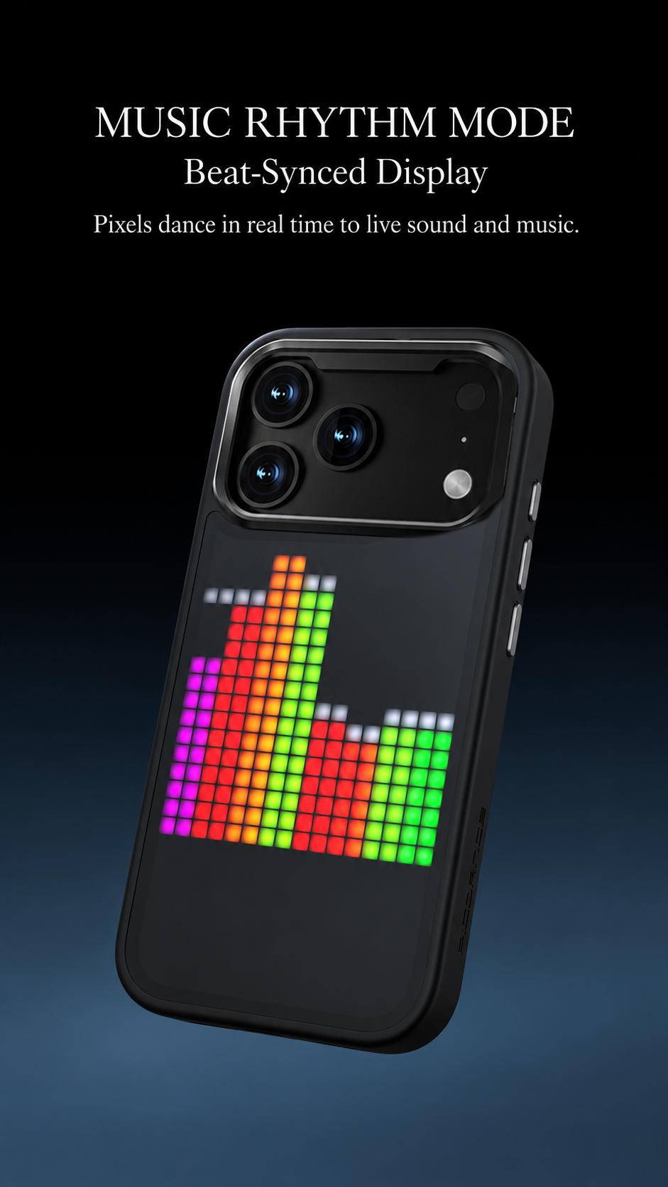 💥Pixel Display LED Phone Case – Custom Dynamic Pixel Art Cover with Music Sync