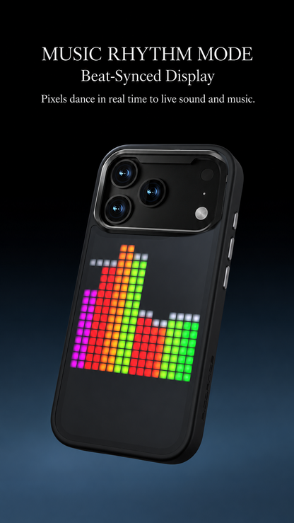 💥Pixel Display LED Phone Case – Custom Dynamic Pixel Art Cover with Music Sync