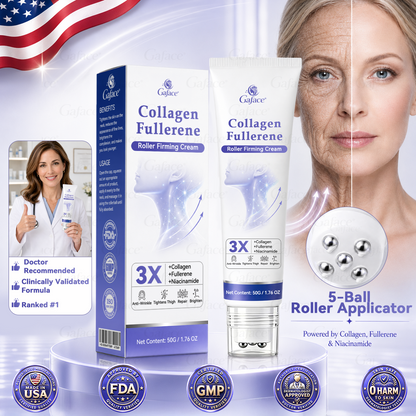 🎁 Only 10 left! ✨ 𝐆𝐚𝐟𝐚𝐜𝐞® Collagen & Fullerene Roller Firming Cream 💚 Enjoy 30% OFF today! Many customers choose 4–6 jars for a complete firming skincare routine. Don't miss out before stock runs out! 🎁